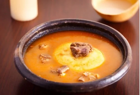 Ghanaian fufu and soup at Appioo African Bar & Grill