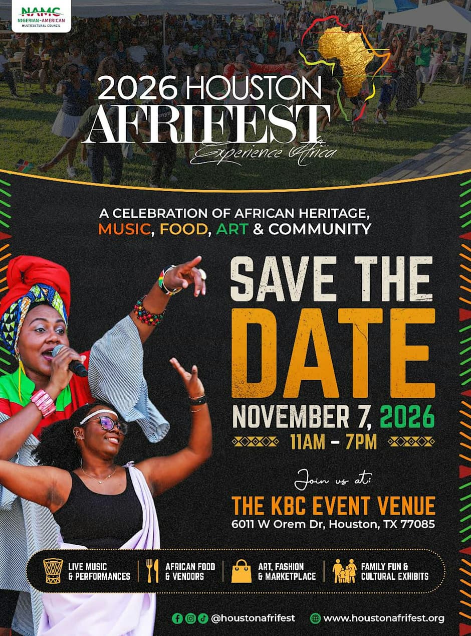 Houston AfriFEST 2026 event artwork